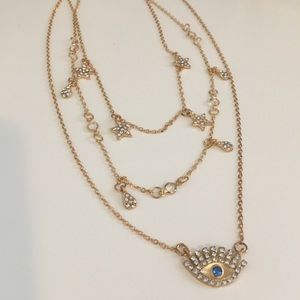 Layered Evil Eye Necklace